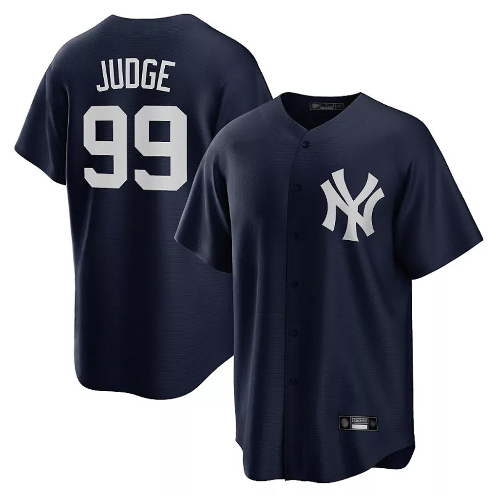 Ldoa NY.Yankees #99 Aaron Judge Player Navy Game Stitched Jerseys