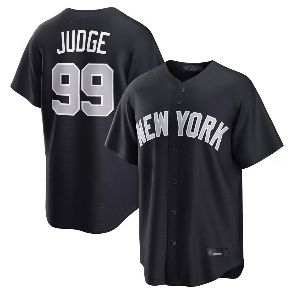 Ldoa NY.Yankees #99 Aaron Judge Player Navy Home Game Stitched Jerseys