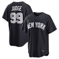 Ldoa NY.Yankees #99 Aaron Judge Player Navy Home Game Stitched Jerseys
