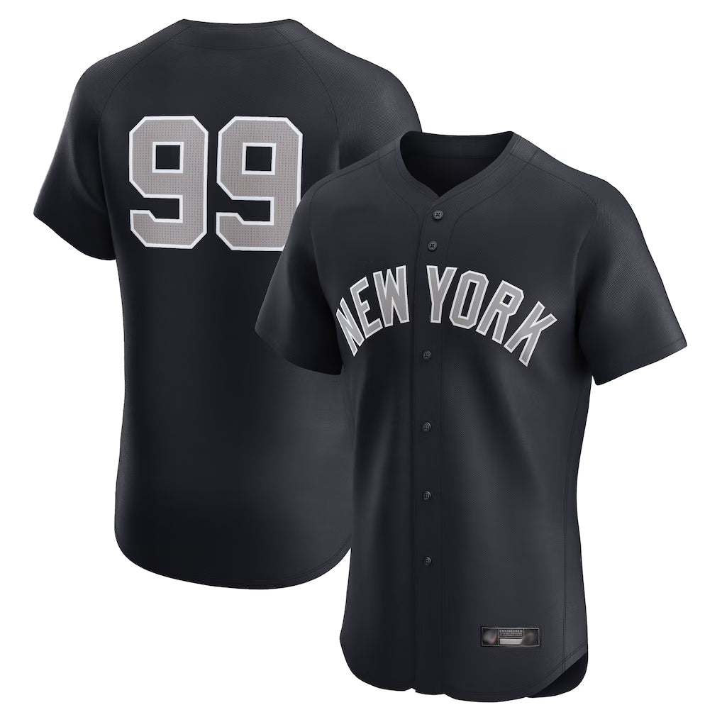 Ldoa NY.Yankees #99 Aaron Judge Player Navy  Home Limited Elite Game Stitched Jerseys