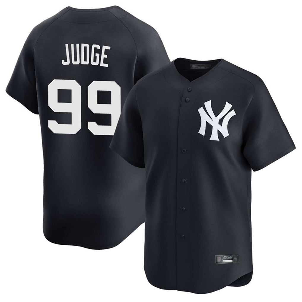 Ldoa NY.Yankees #99 Aaron Judge Player Navy Limited Game Stitched Jerseys