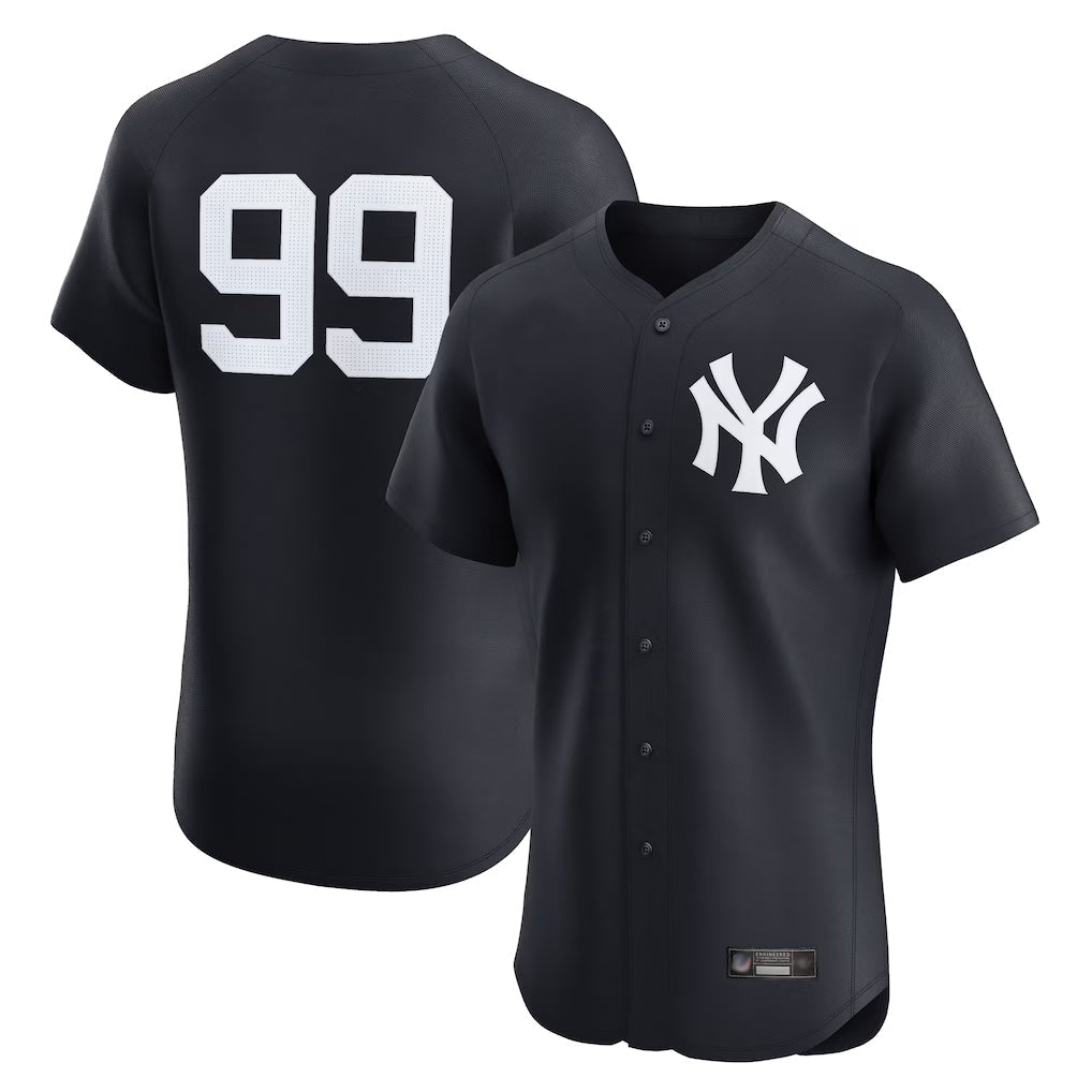 Ldoa NY.Yankees #99 Aaron Judge Player Navy Limited Home Elite Game Stitched Jerseys