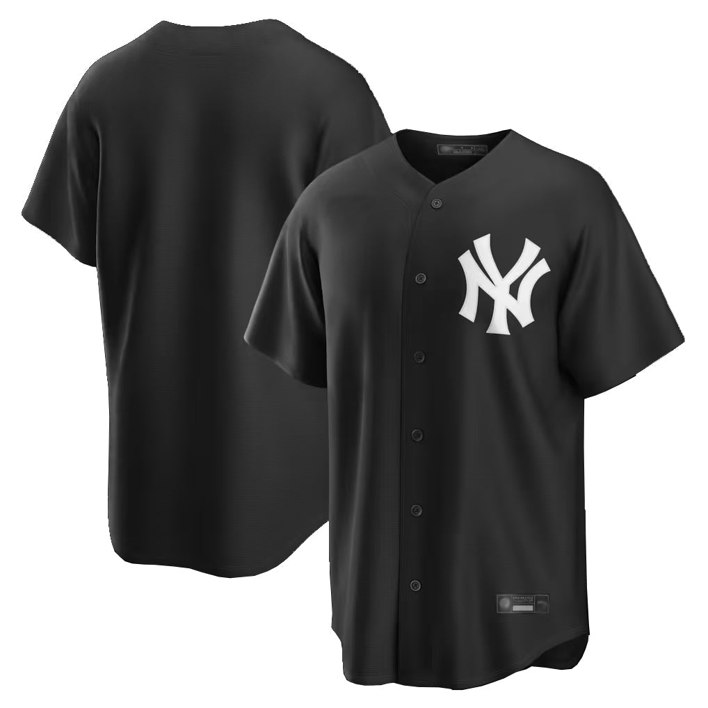 Ldoa NY.Yankees Blank Player Black Game Stitched Jerseys