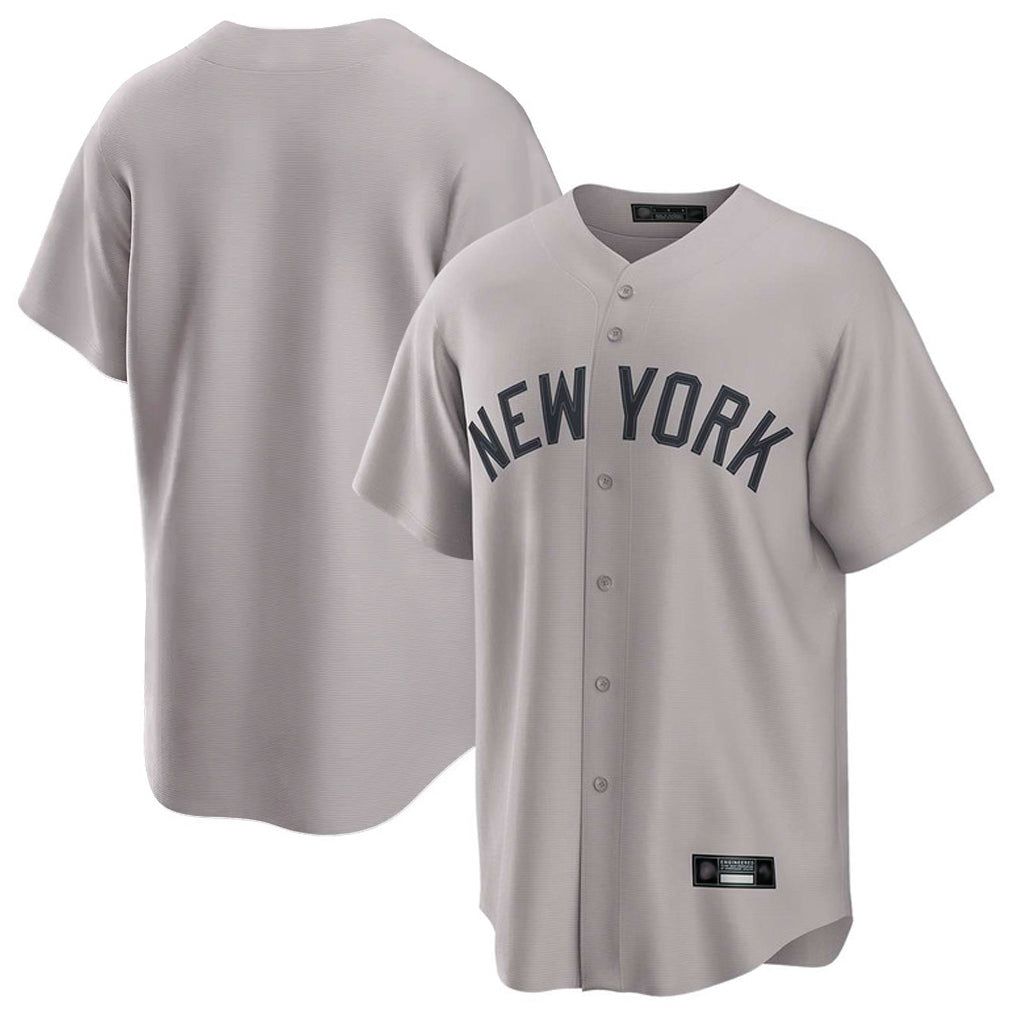 Ldoa NY.Yankees Blank Player Gray Game Home Stitched Jerseys