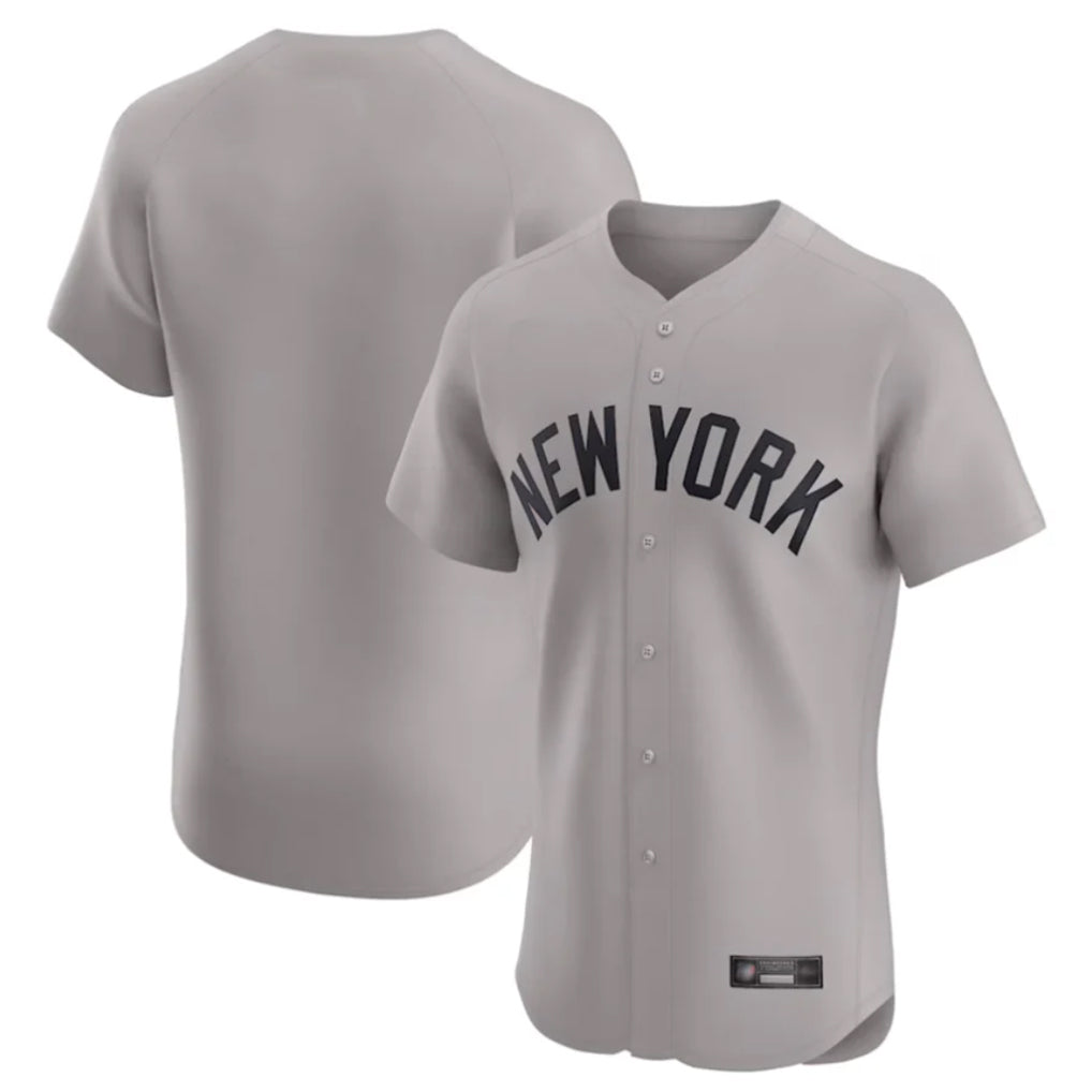 Ldoa NY.Yankees Blank Player Gray Limited Elite Home Stitched Jerseys