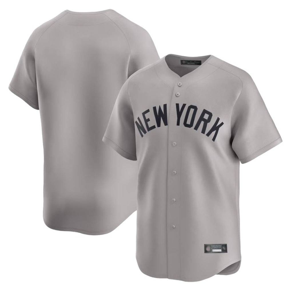 Ldoa NY.Yankees Blank Player Gray Limited Home Stitched Jerseys