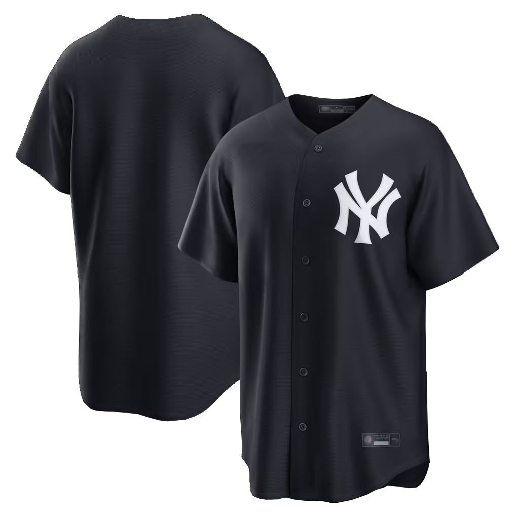 Ldoa NY.Yankees Blank Player Navy Replica Game Stitched Jerseys