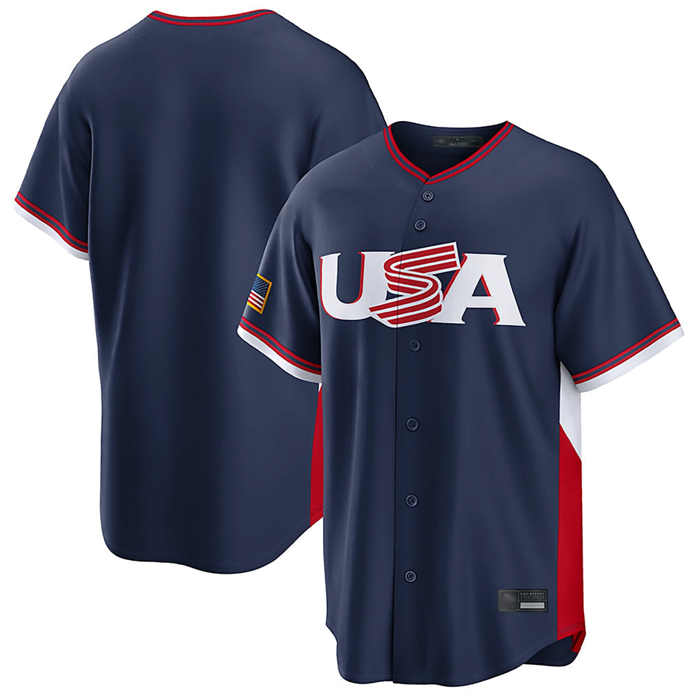 Ldoa NY.Yankees Blank Player Navy USA 2026 World Classic Limited Game Stitched Jerseys