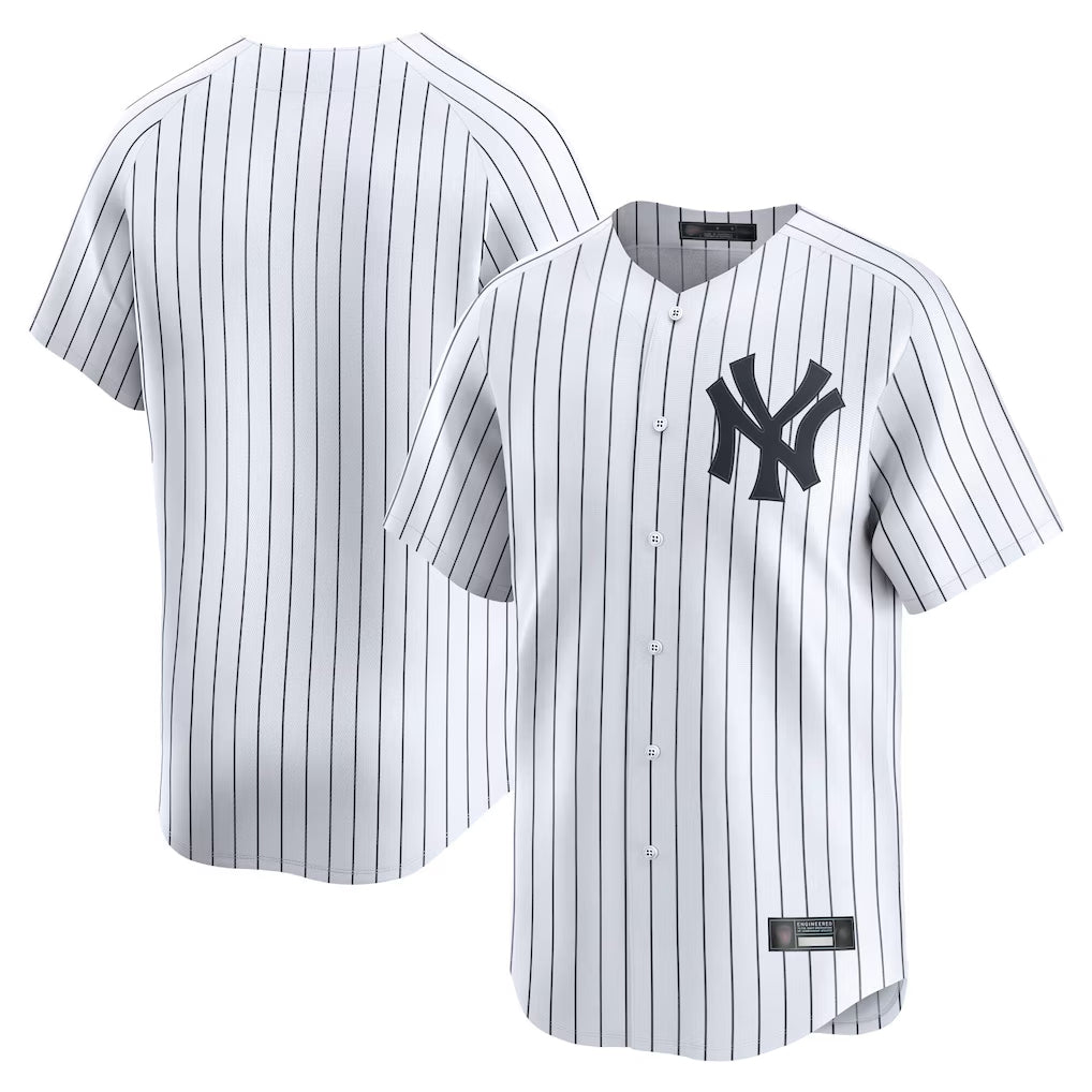 Ldoa NY.Yankees Blank Player White Limited Home Stitched Jerseys