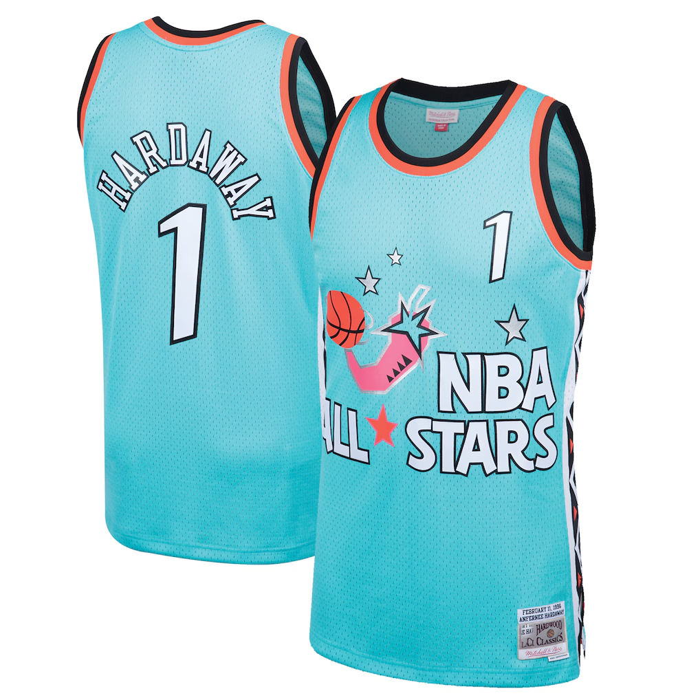 Ldoa O.Magic 1996 All-Star Game #1 Penny Hardaway Mitchell & Ness Teal Hardwood Classics Swingman Jerseys