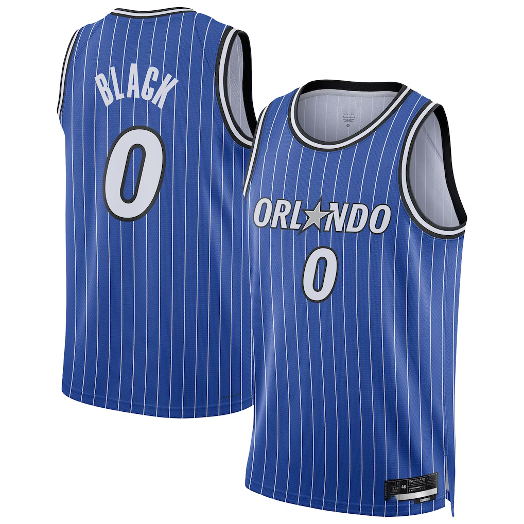 Ldoa O.Magic #0 Anthony Black Blue Swingman Player Jerseys - Icon Edition