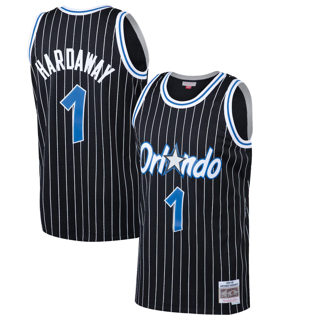 Ldoa O.Magic #1 Penny Hardaway Mitchell & Ness Black Hardwood Classics Swingman Jerseys