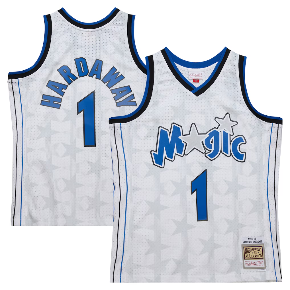 Ldoa O.Magic #1 Penny Hardaway Mitchell & Ness White 1998-99 Hardwood Classics Swingman Jerseys