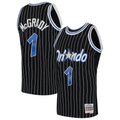 Ldoa O.Magic #1 Tracy McGrady Mitchell & Ness Black Hardwood Classics Swingman Jerseys