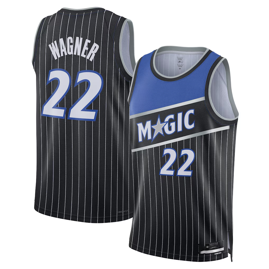 Ldoa O.Magic #22 Franz Wagner Black Swingman Jerseys - Statement Edition