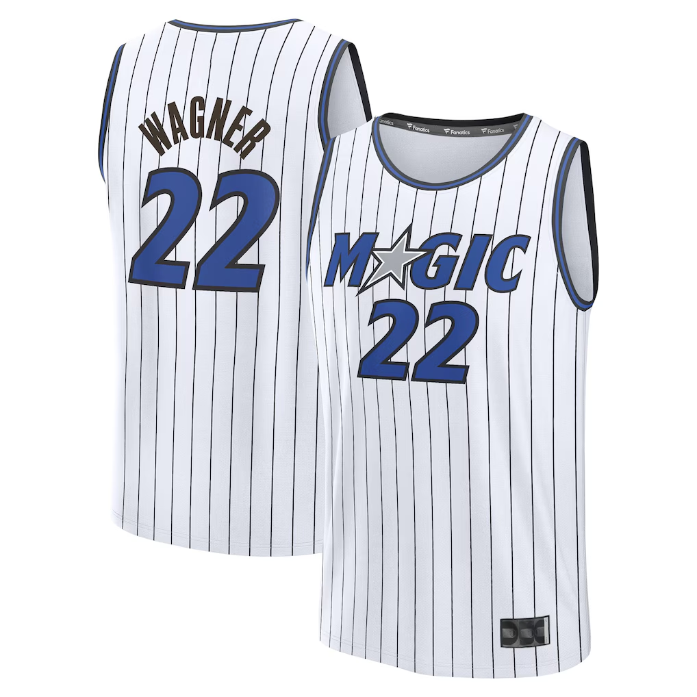 Ldoa O.Magic #22 Franz Wagner  White Fast Break Replica Player Jerseys - Association Edition