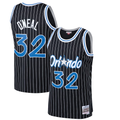 Ldoa O.Magic #32 Shaquille O'Neal Mitchell & Ness Black Hardwood Classics Swingman Jerseys