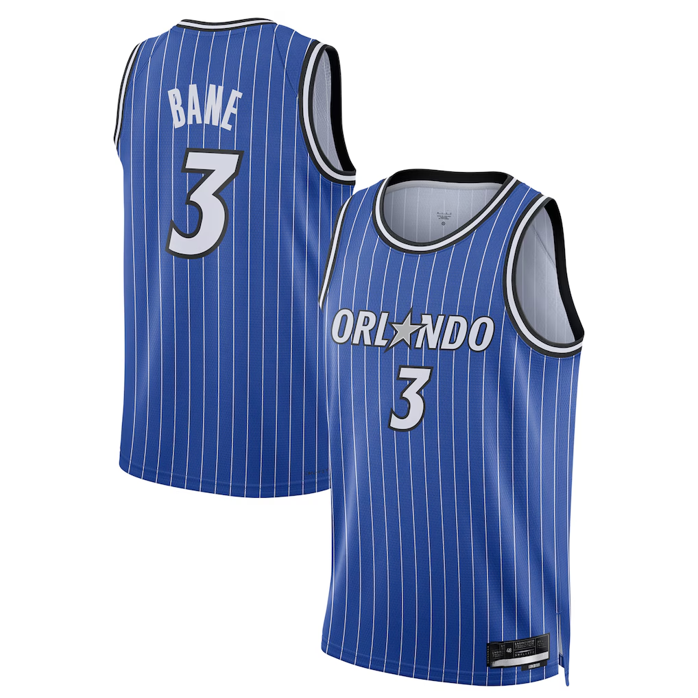Ldoa O.Magic #3 Desmond Bane Blue Swingman Player Jerseys - Icon Edition