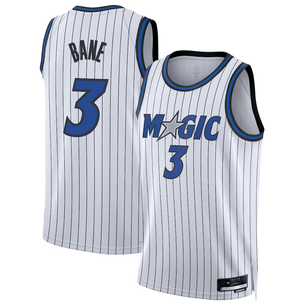 Ldoa O.Magic #3 Desmond Bane White Swingman Player Jerseys - Association Edition