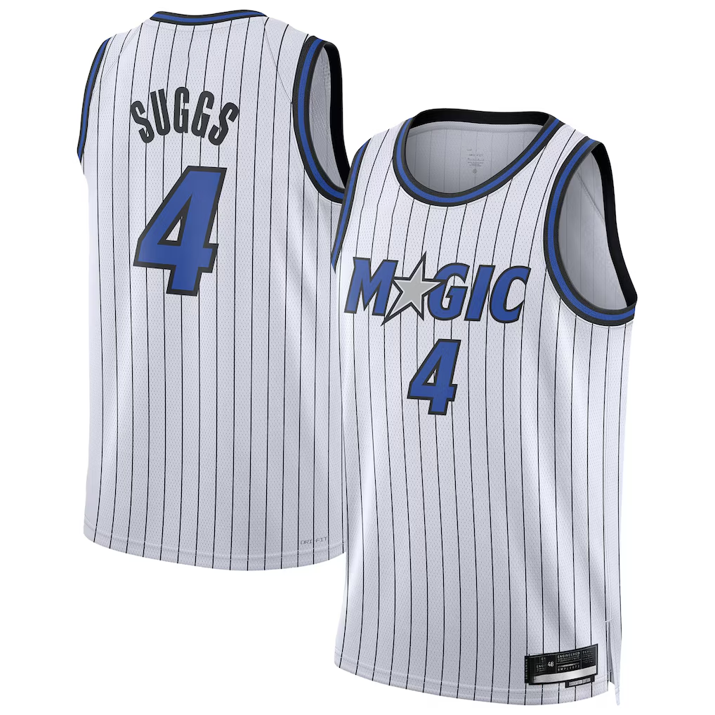 Ldoa O.Magic #4 Jalen Suggs White Swingman Player Jerseys - Association Edition