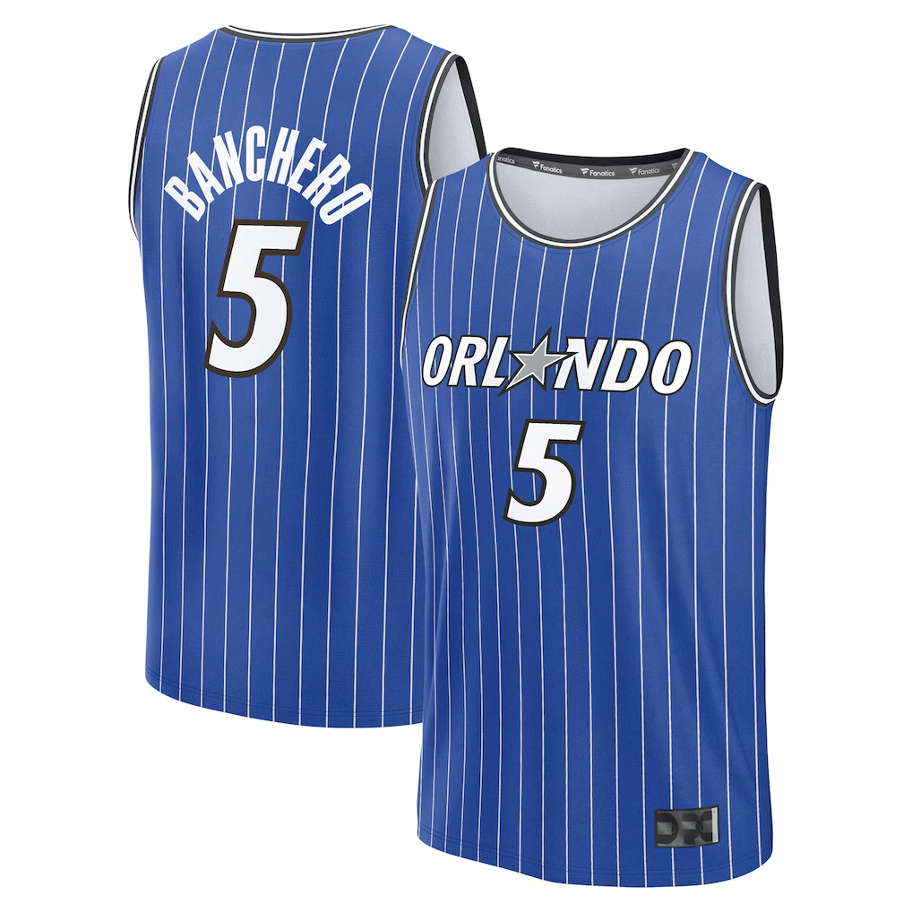 Ldoa O.Magic #5 Paolo Banchero  Blue Fast Break Replica Player Jerseys - Icon Edition
