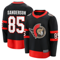 Tuec O.Senators #85 Jake Sanderson Black Home Breakaway Jerseys