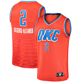 Ldoa OC.Thunder #2 Shai Gilgeous-Alexander Orange Fast Break Player Stitched Jerseys - Statement Edition