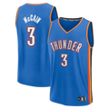 Ldoa OC.Thunder #3 Jared McCain Blue Fast Break Replica Stitched Jerseys - Icon Edition
