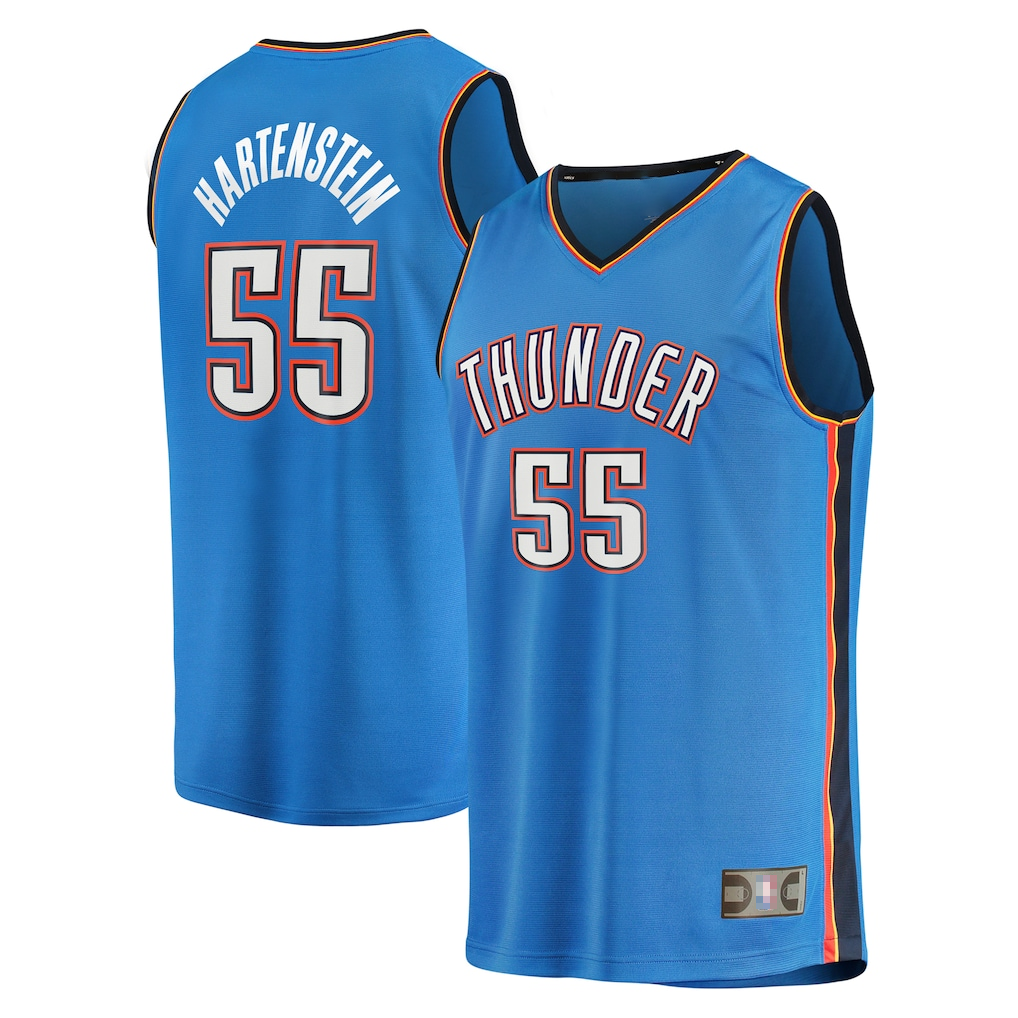 Ldoa OC.Thunder #55 Isaiah Hartenstein Blue Fast Break Replica Player Stitched Jerseys - Icon Edition