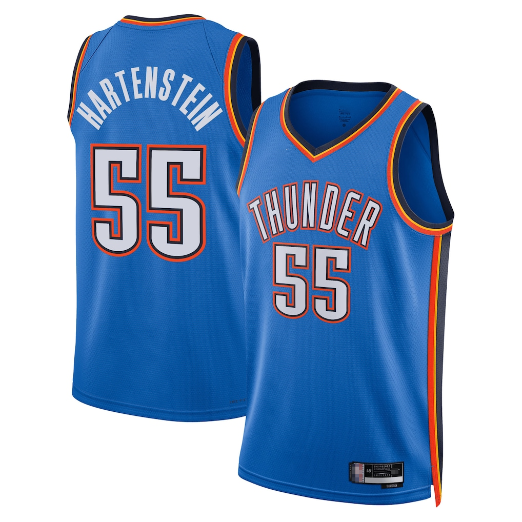 Ldoa OC.Thunder #55 Isaiah Hartenstein Blue Swingman Stitched Jerseys - Icon Edition