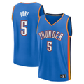 Ldoa OC.Thunder #5 Luguentz Dort Blue Fast Break Replica Player Stitched Jerseys- Icon Edition