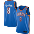 Ldoa OC.Thunder #8 Jalen Williams Blue Swingman Stitched Jerseys - Icon Edition