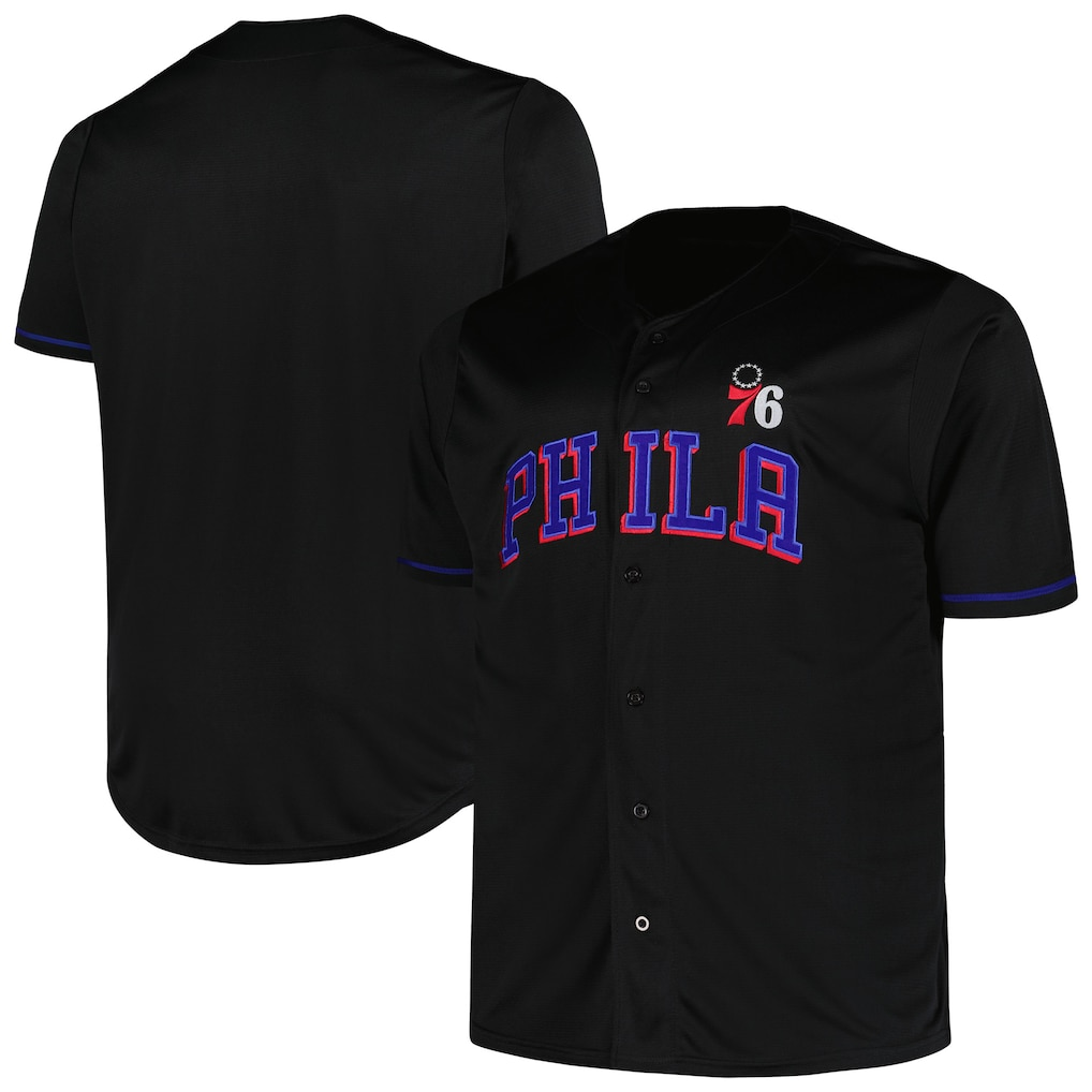 Ldoa P.76ers Profile Black Big & Tall Pop Jerseys