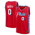 Ldoa P.76ers #0 Tyrese Maxey Jordan Brand Red Swingman Jerseys - Statement Edition