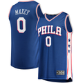 Ldoa P.76ers #0 Tyrese Maxey  Royal Fast Break Replica Jerseys - Icon Edition