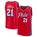 Ldoa P.76ers #21 Joel Embiid Red Fast Break Replica Player Jerseys - Statement Edition