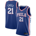 Ldoa P.76ers #21 Joel Embiid Royal 2019-2020 Swingman Jerseys - Icon Edition