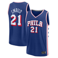 Ldoa P.76ers #21 Joel Embiid  Royal Fast Break Replica Jerseys - Icon Edition