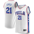 Ldoa P.76ers #21 Joel Embiid White Replica Jerseys - Association Edition