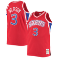 Ldoa P.76ers #3 Allen Iverson Mitchell & Ness Red 1996-97 Big & Tall Hardwood Classics Swingman Jerseys