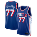 Ldoa P.76ers #77 V. J. Edgecombe Royal 2025 Draft First Round Pick Swingman Jerseys - Icon Edition