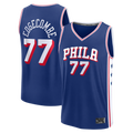 Ldoa P.76ers #77 VJ Edgecombe  Royal Fast Break Jerseys - Icon Edition