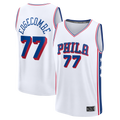 Ldoa P.76ers #77 VJ Edgecombe  White Fast Break Replica Player Jerseys - Association Edition
