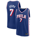 Ldoa P.76ers #7 Jaylen Brown Fanatics Royal Fast Break JerseyS - Icon Edition