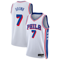 Ldoa P.76ers #7 White Swingman Jerseys - Association Edition