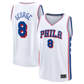 Ldoa P.76ers #8 Paul George White Fast Break Replica Player Jerseys