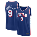 Ldoa P.76ers #9 Kelly Oubre Jr.  Blue Fast Break Jerseys - Icon Edition