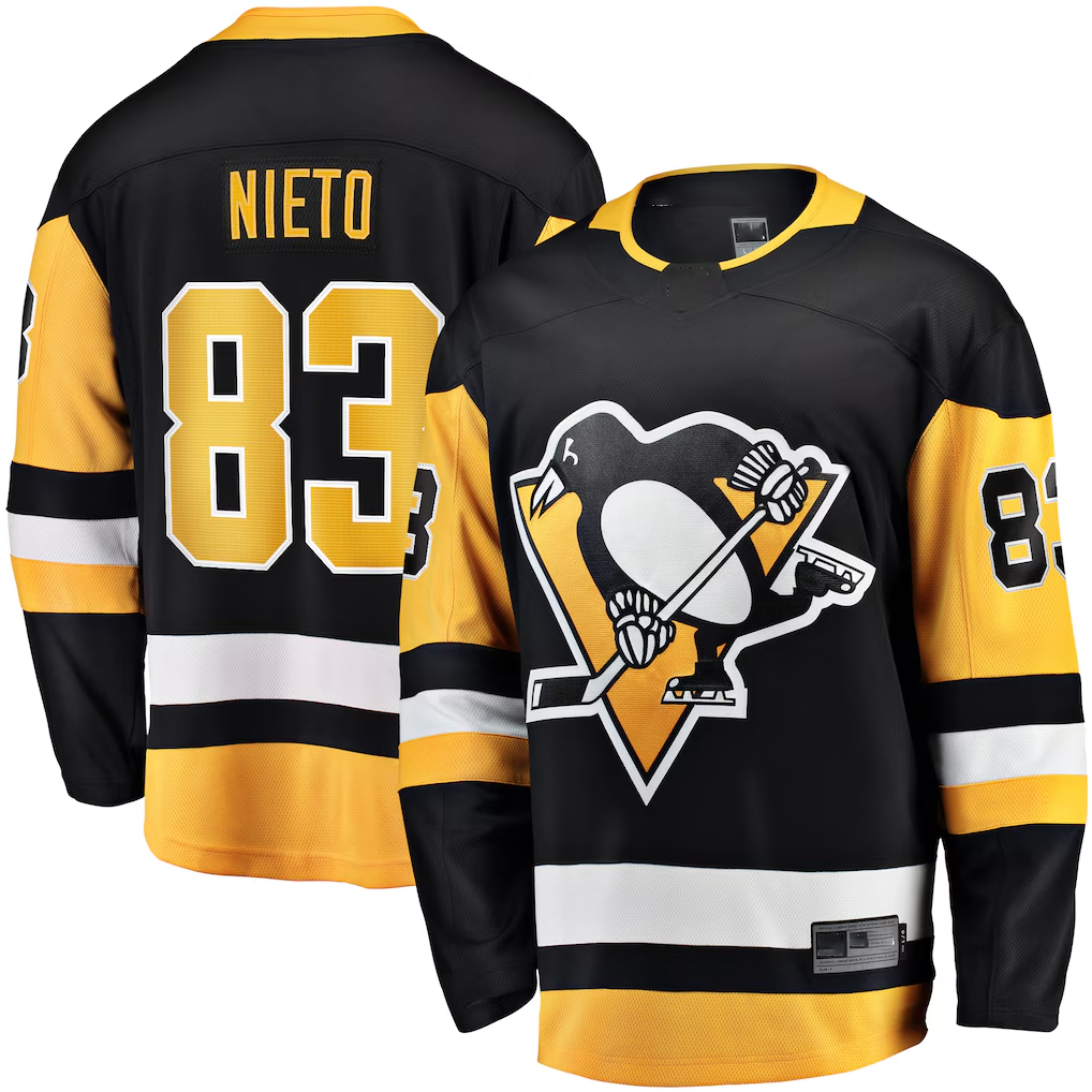 Tuec P.Penguins #83 Matt Nieto Black Home Breakaway Jerseys