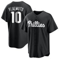Ldoa P.Phillies #10 J.T. Realmuto Player Black Alt Fashion Home Game Stitched Jerseys