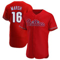 Ldoa P.Phillies #16 Brandon Marsh Player Red Home Limited Elite Stitched Jerseys